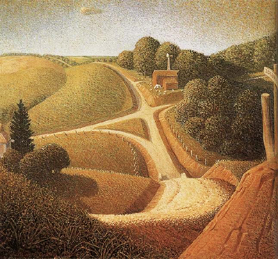 New Road Grant Wood